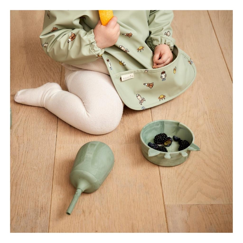 nuuroo Alex silikone dyb tallerken - 2 stk. Dyb tallerken Light green mix