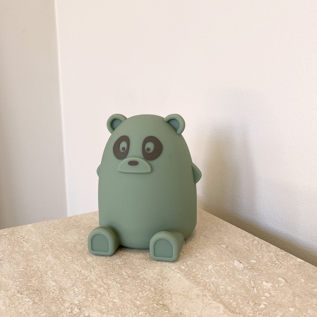 nuuroo Ella silikone lampe - panda Lampe Dusty green