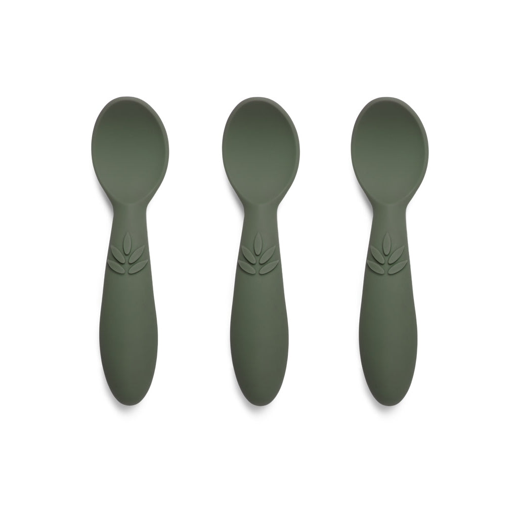 nuuroo Ella silikone ske - 3 stk. Ske Dusty green