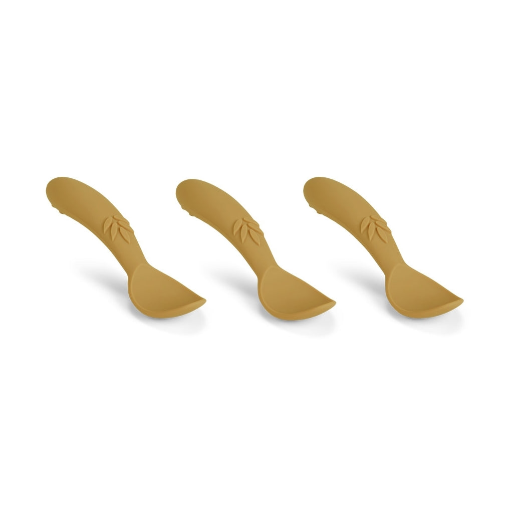 nuuroo Ella silikone skeer 3-pak Cutlery Dusty yellow