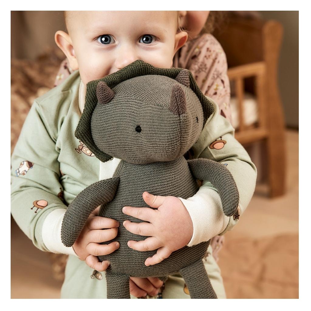 nuuroo Gabi strikket bamse Bamse Warm green