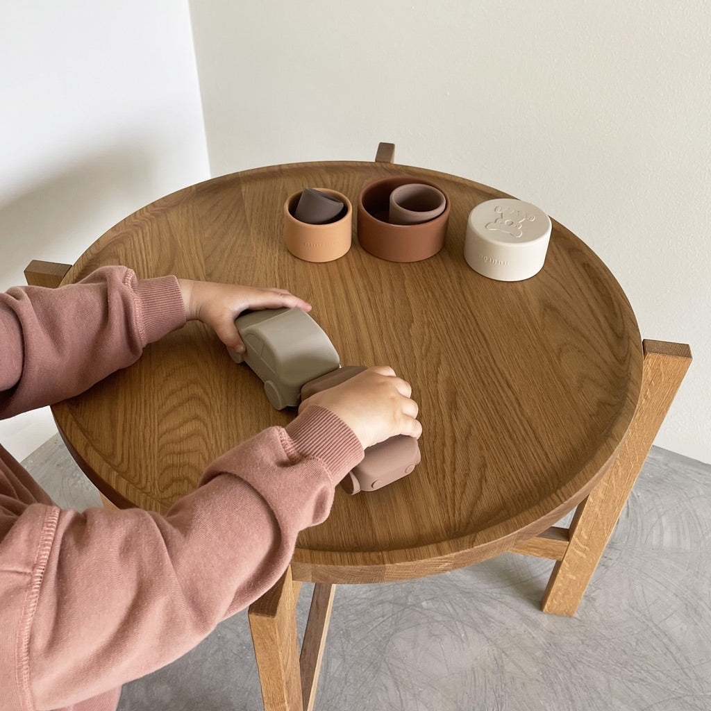 nuuroo Gry silikone legebiler 2 stk Legetøj Cobblestone mix