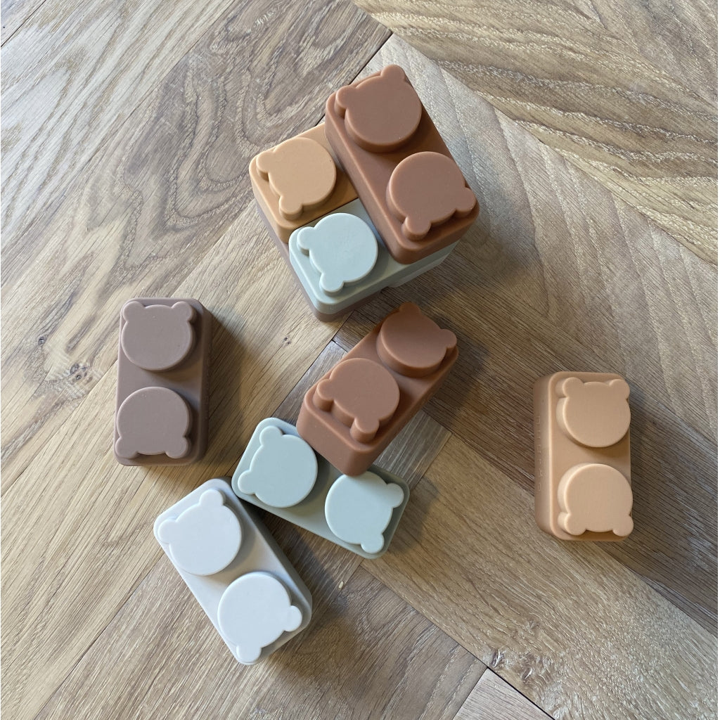 nuuroo Oli byggesten - 10 stk. Legetøj Brown color mix