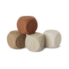 nuuroo Sana silicone dice 4 pack Legetøj Brown color mix