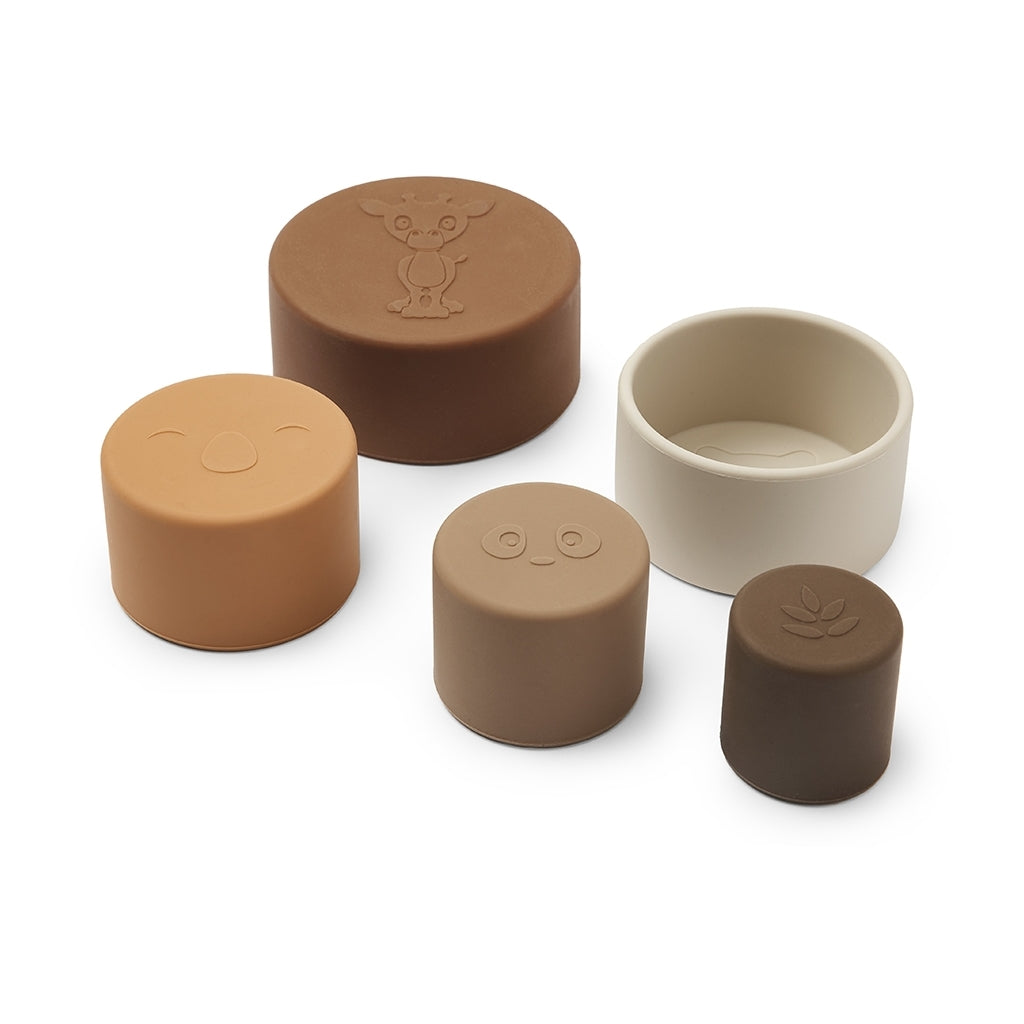 nuuroo Vanja silikone stabeltårn Legetøj Brown color mix